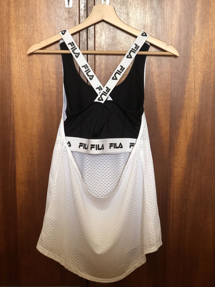 Top Fila com soutien interno