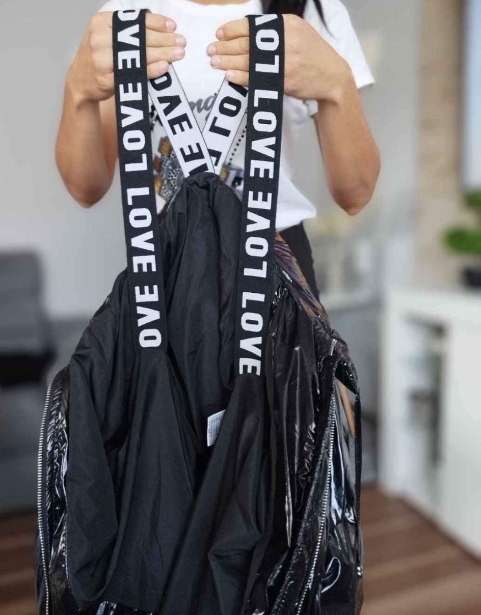 Extra kurtka oversize puchowa zimowa damska na szelkach