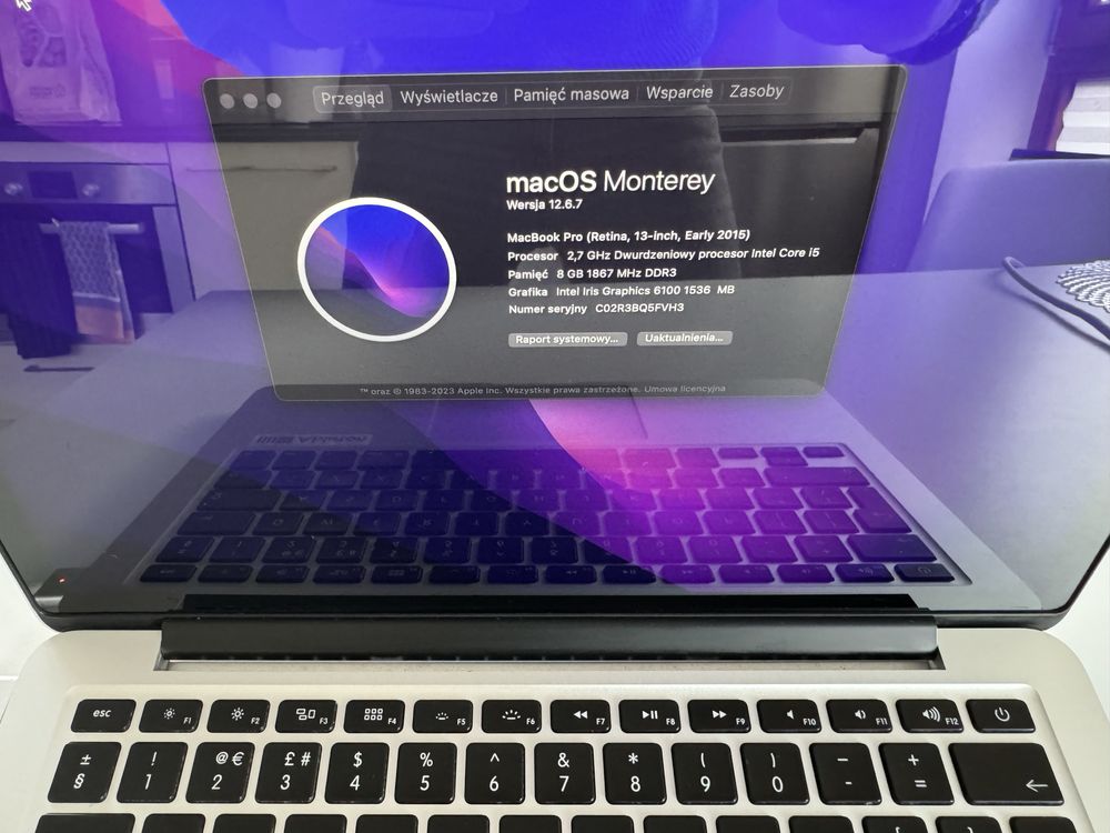 Macbook 13 pro early 2015