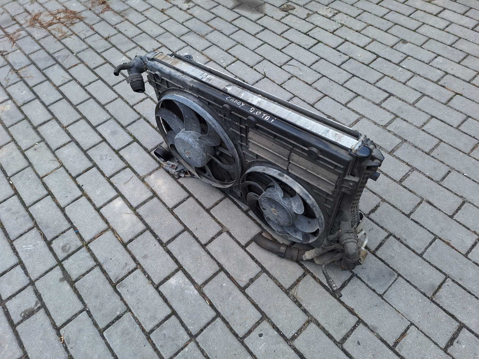 vw caddy 2.0 tdi chłodnice wentylatory 10-16r