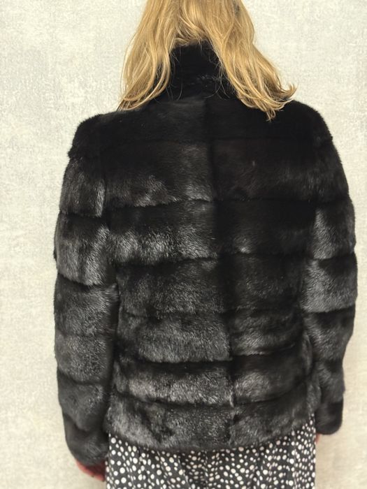 Норкова шуба, натуральна, автоледі