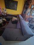 SOFÁ 3 LUG. C/CHAISE LONGUE CINZENTO