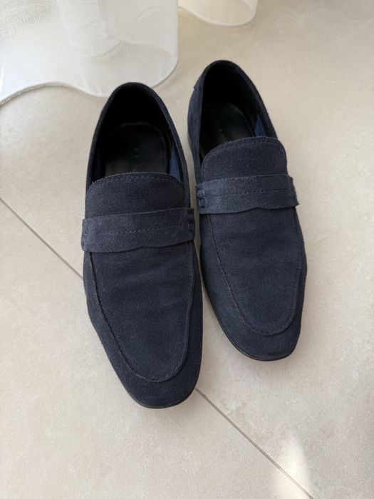 Мокасіни лофери чоловічі 42 розмір замша сині