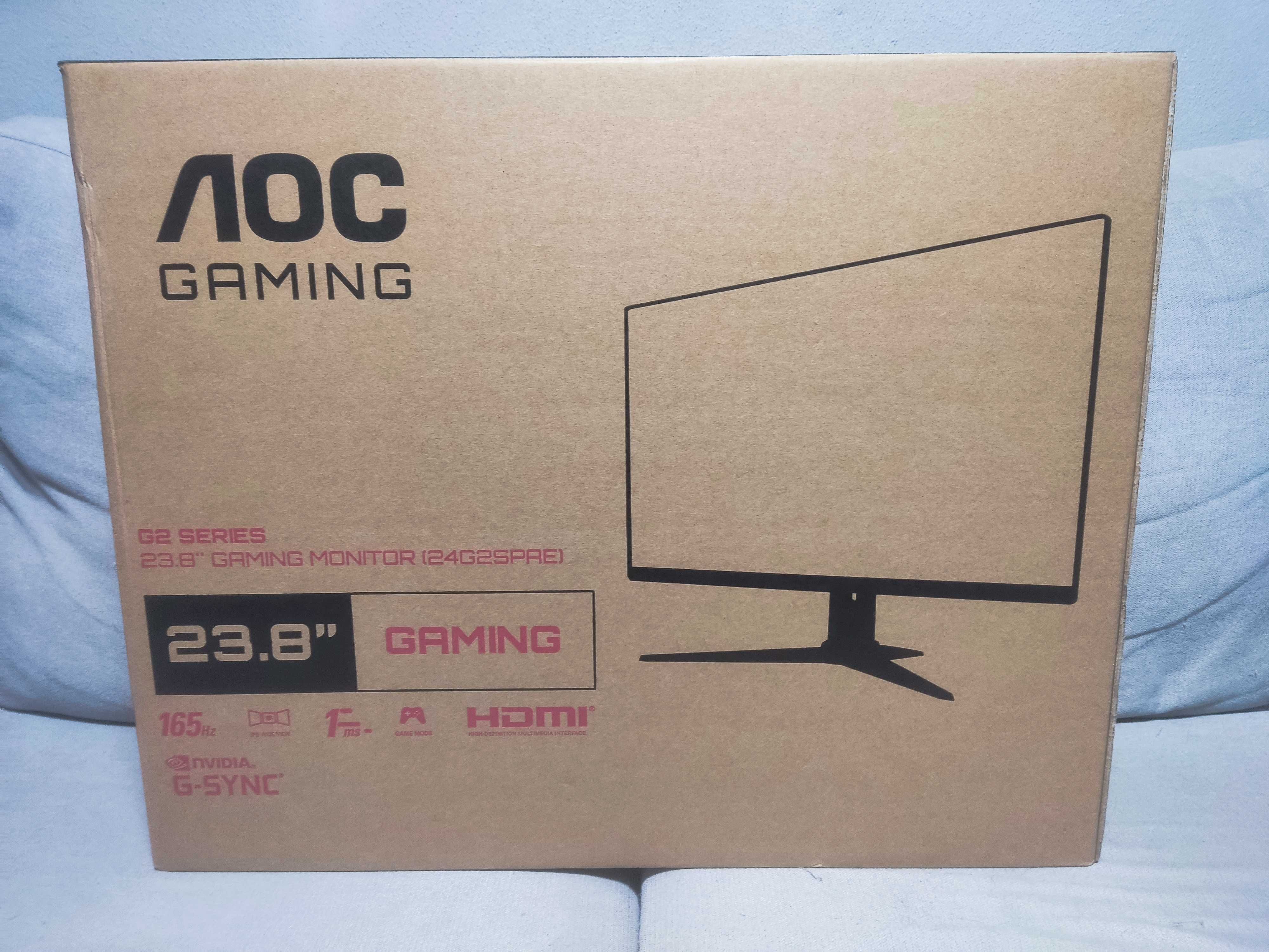 Monitor LED Gaming AOC 24G2SPAE/BK - Com menos de uma semana!