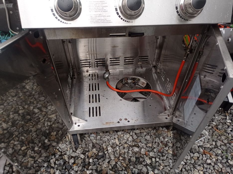 Grill gazowy duży nierdzewny