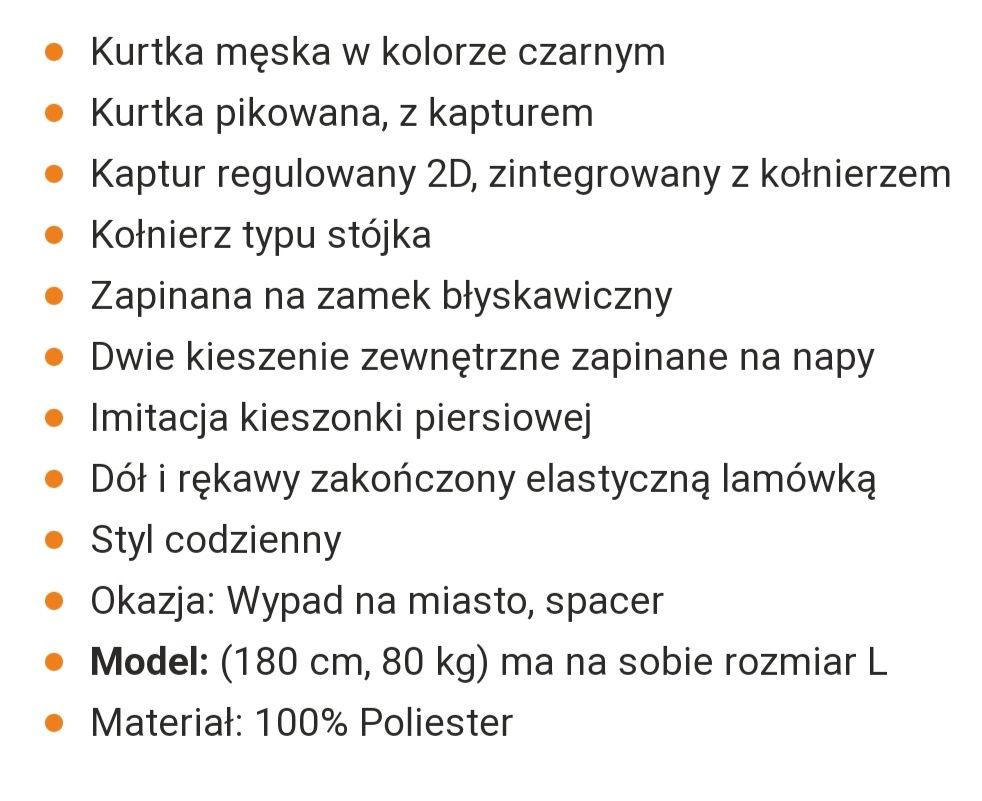 Kurtka męska przejściowa