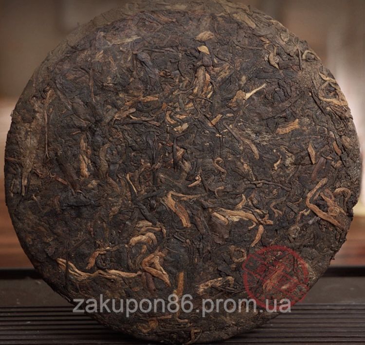 Шу Пуєр  чай  357 грамм  блин Юньнань, Мэнхай, Цизнь