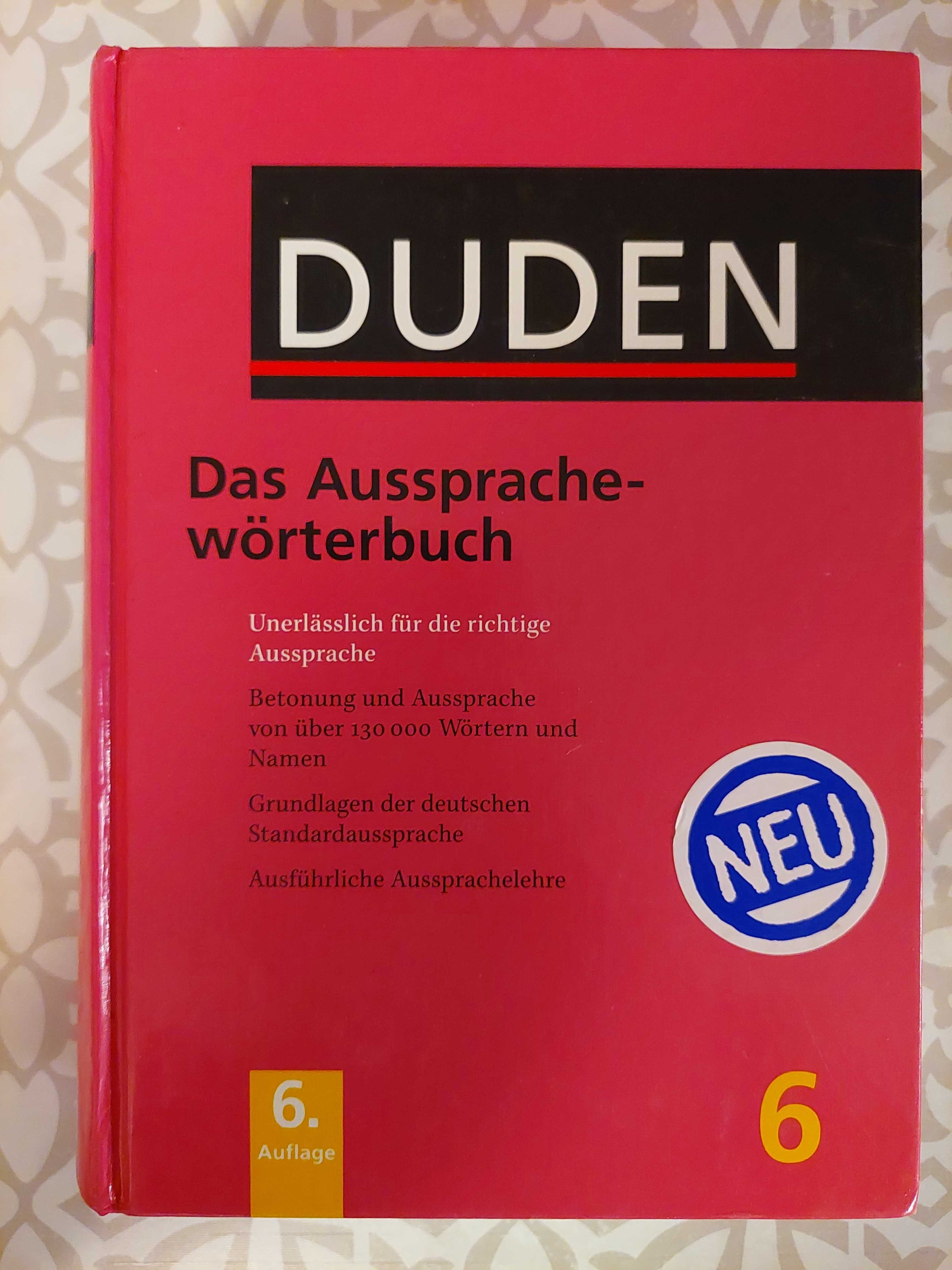 Duden niemiecki słownik wymowy Aussprachewörterbuch