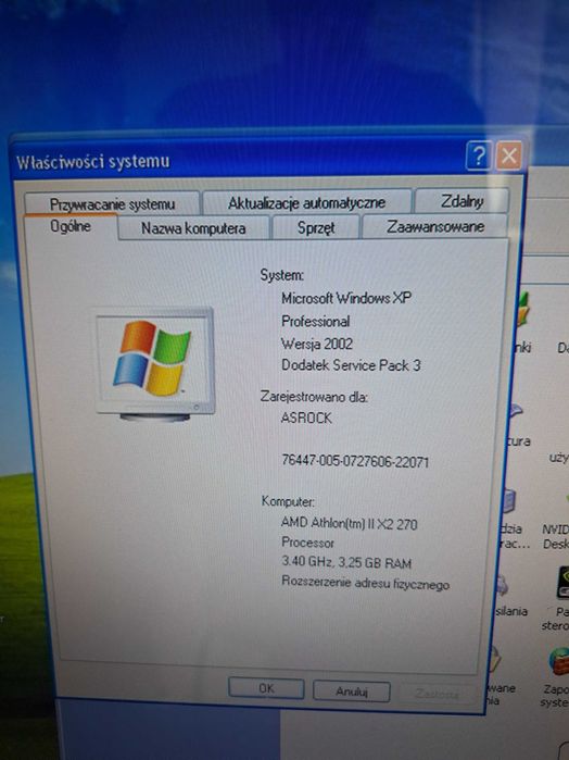Komputer Retro Windows XP i 7 Athlon X2 10GB RAM Geforce GT 630 Asrock