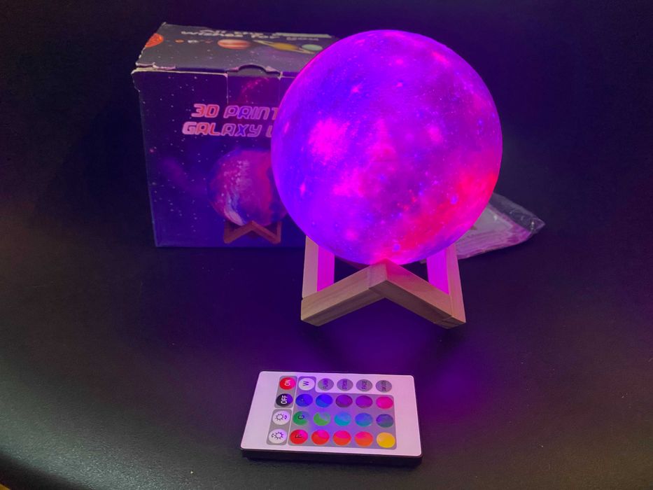 Детский ночник космос 3D c пультом  безпроводной светильник Moon Light