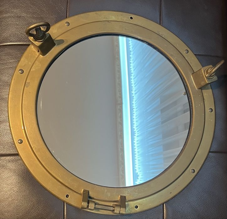 Lustro bulaj z mosiądzu