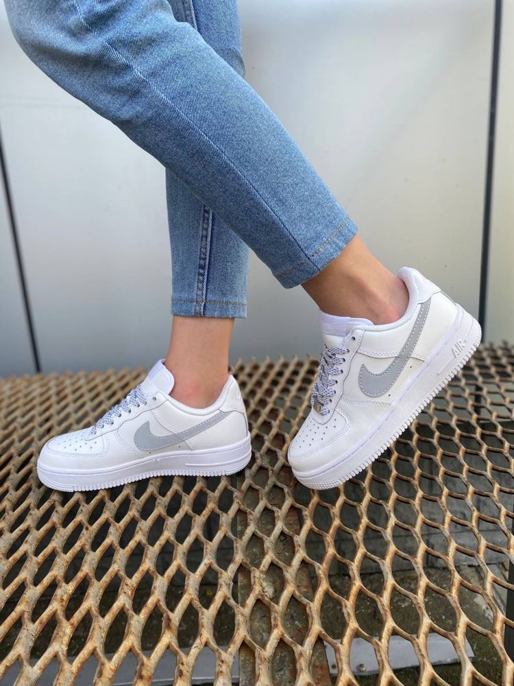 Кросівки Жіночі Nike Air Force White Reflective Premium