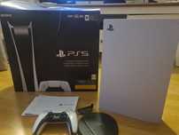 PS5 Digital Edition 825GB + pad + podstawka.Gwarancja