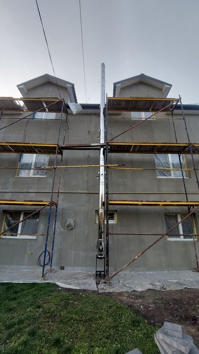 Димоходи з нержавійки,димохід,труба нержавійка,монтаж комену труба ral