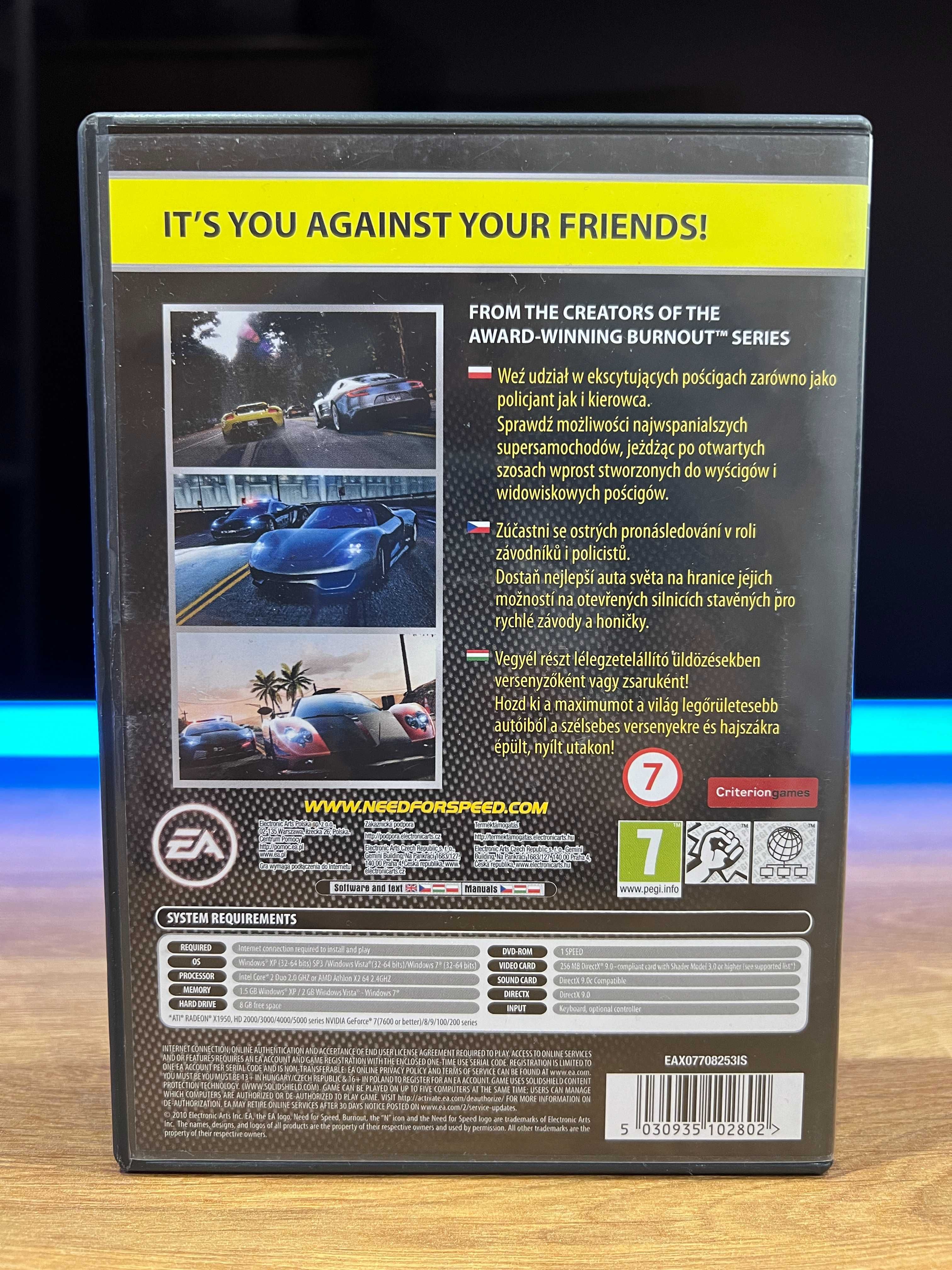 Need for Speed Hot Pursuit (PC PL 2010) DVD BOX EA Classics