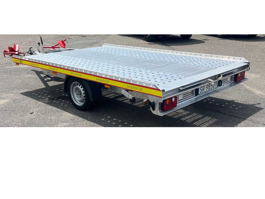 Wynajem przyczepa laweta DMC 1300 na kat B Poznań - Środa Wlkp