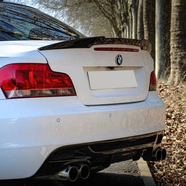 LIP SPOILER AILERON PALA ABA LÂMINA AVENTAL LÁBIO BMW SÉRIE 1 E82 E88 LOOK M4 CS GTS M PERFORMANCE AC SCHNITZER