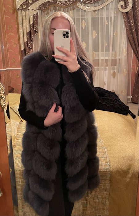 Жилетка из меха песца