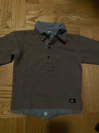 Niemowleca bluzeczka polo z wystajaca koszula r.86 cm
