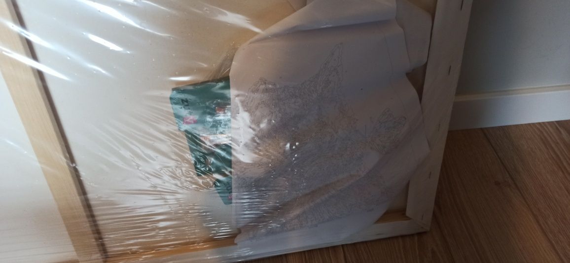 Obraz ZUTY 80x100 - malowanie po numerach KOT