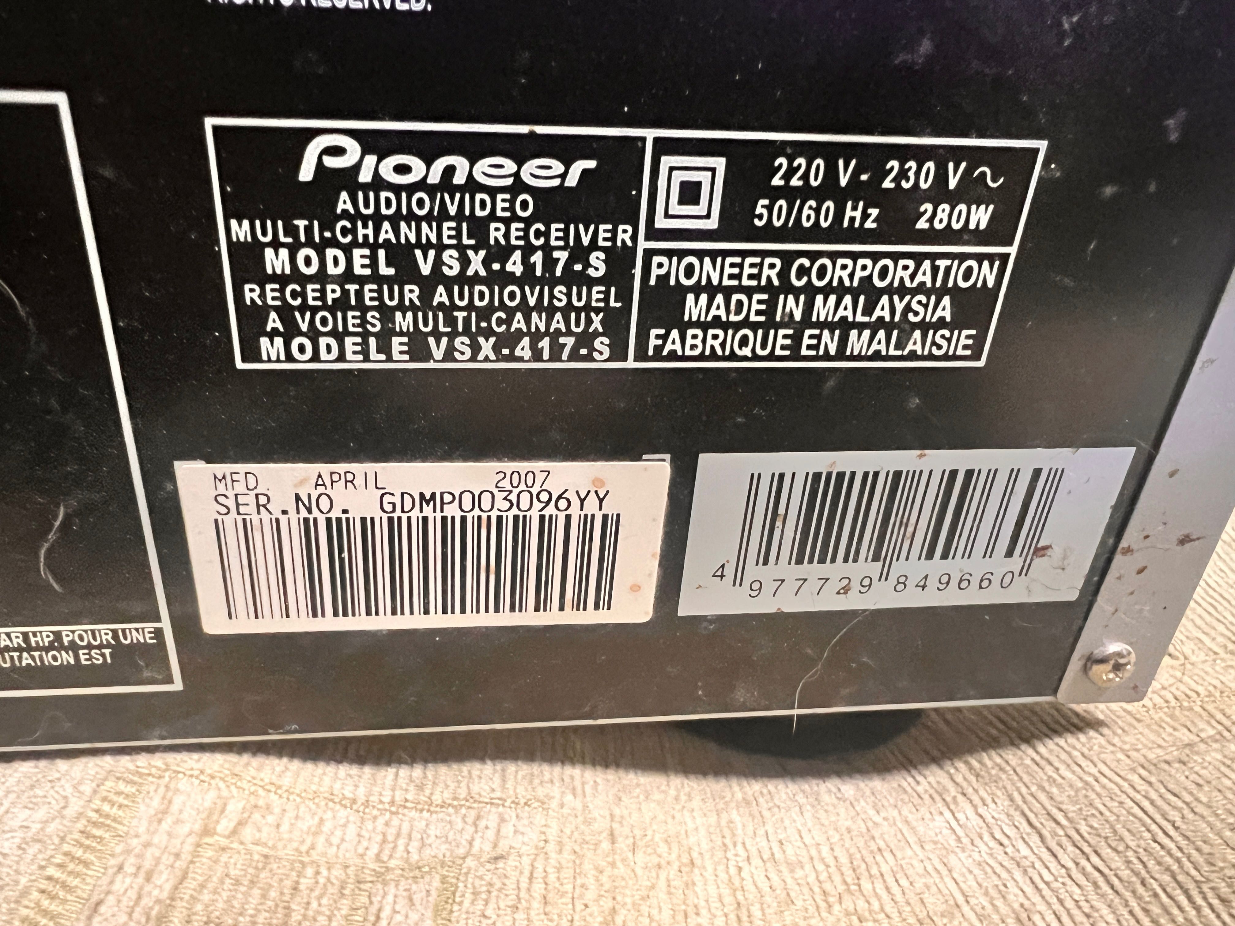 Amplituner kina domowego Pioneer vsx-417-s