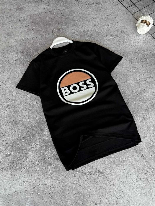 Футболка BOSS Black premium з qr-code та бірками i57/7437