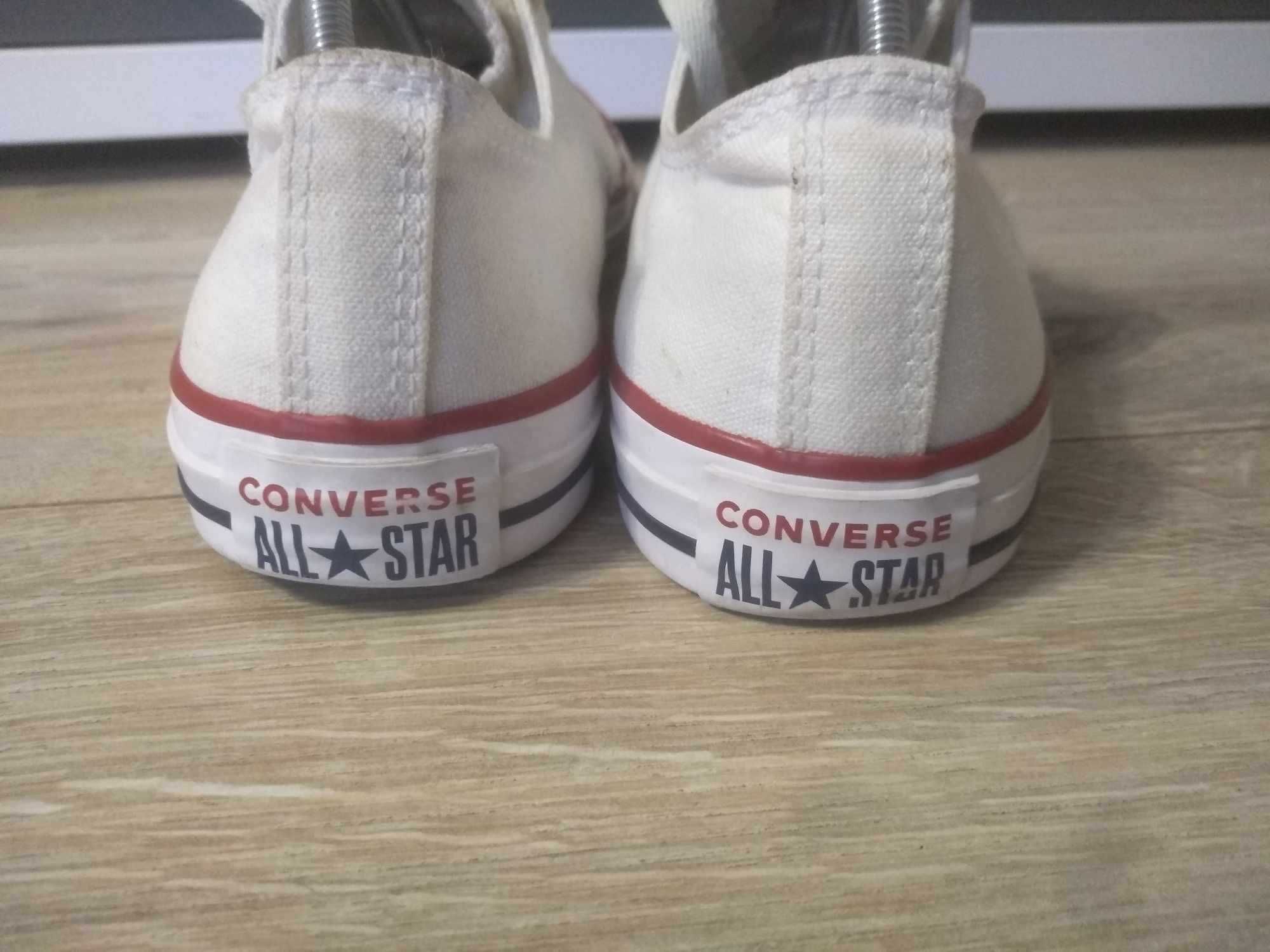 Converse ALL Star 40 ładne białe niskie trampki