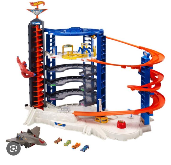 Трек Hot Wheels Гараж-гигант (FDF25), Трек мега гараж Хот виллс