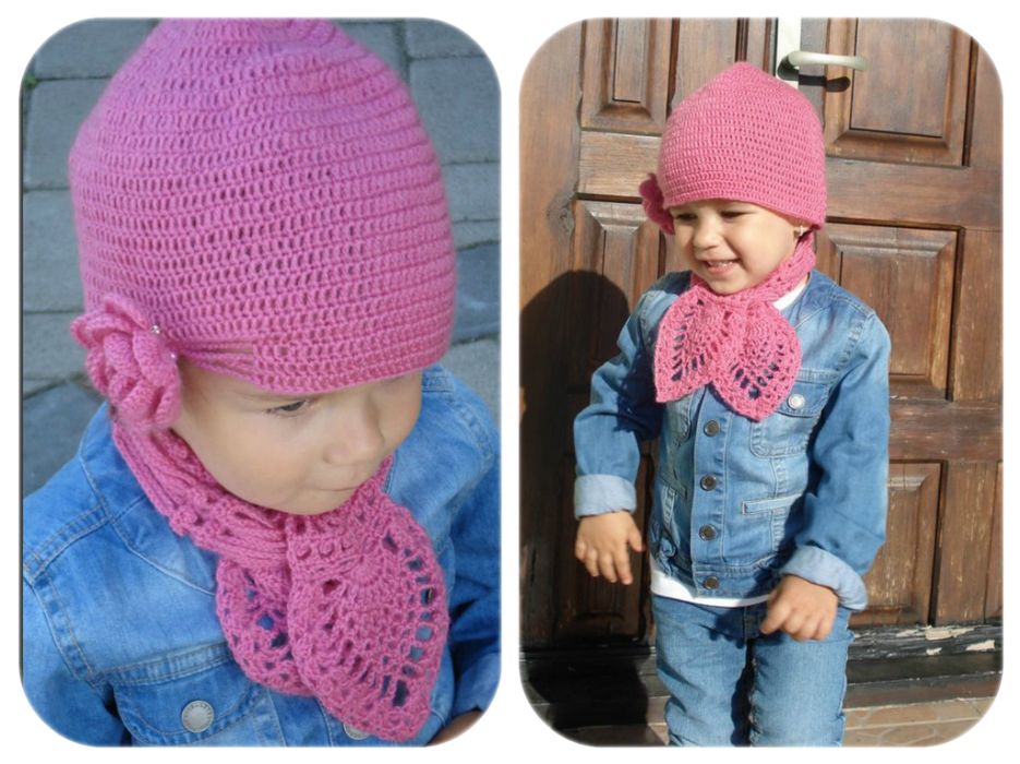 Uroczy szaliczek w stylu retro. Na szydełku - RĘKODZIEŁO