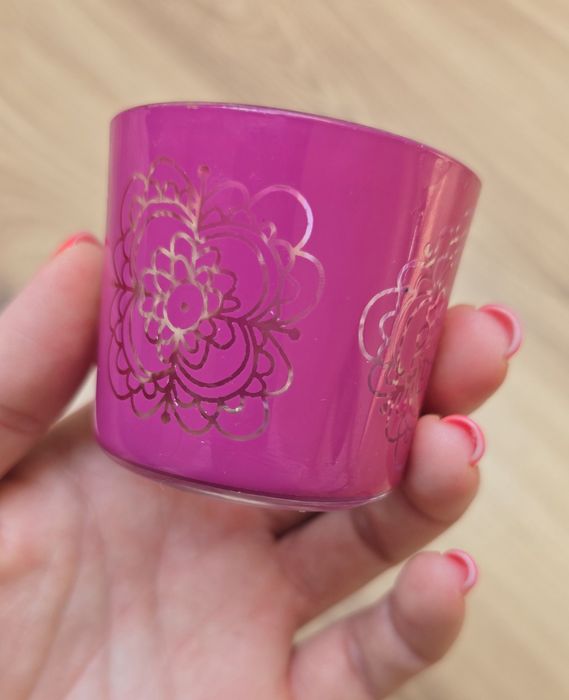 mini świecznik magenta