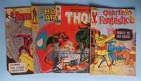 4 Revistas EBAL / MARVEL. Homem Aranha, Thor, Quarteto, Demolidor.