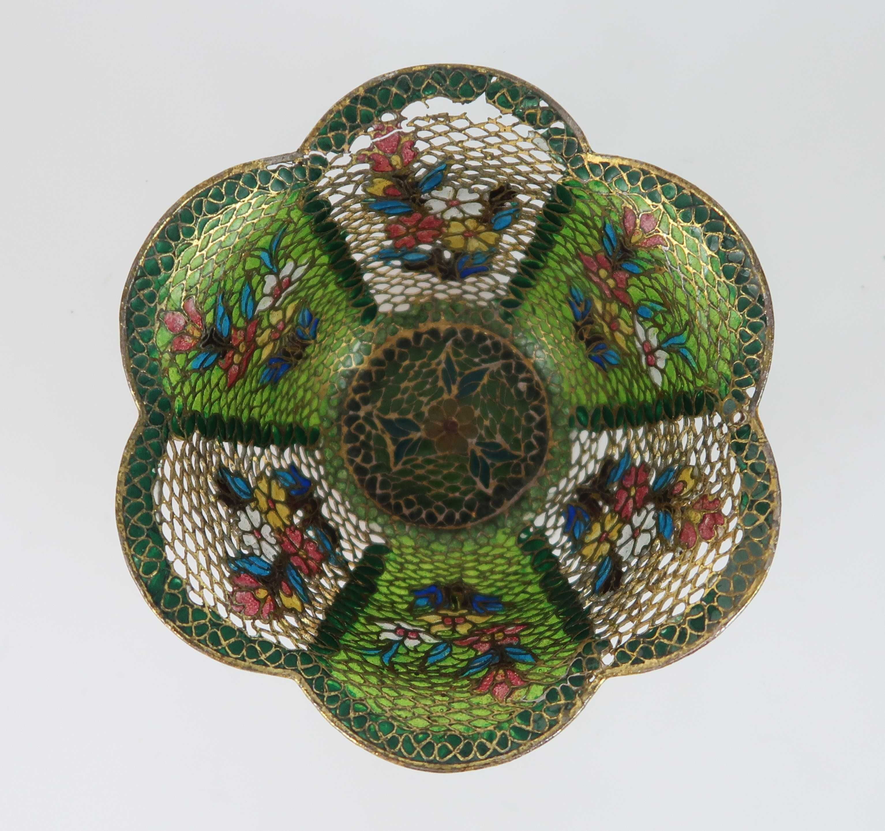 Chinese plique-a-jour transparency enamel, CADA
