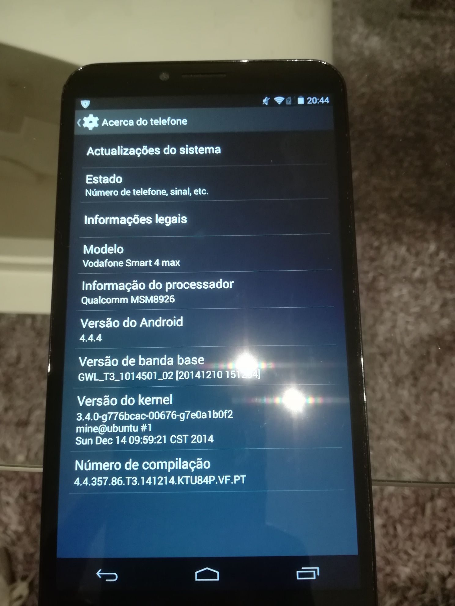 Vodafone smart 4 max