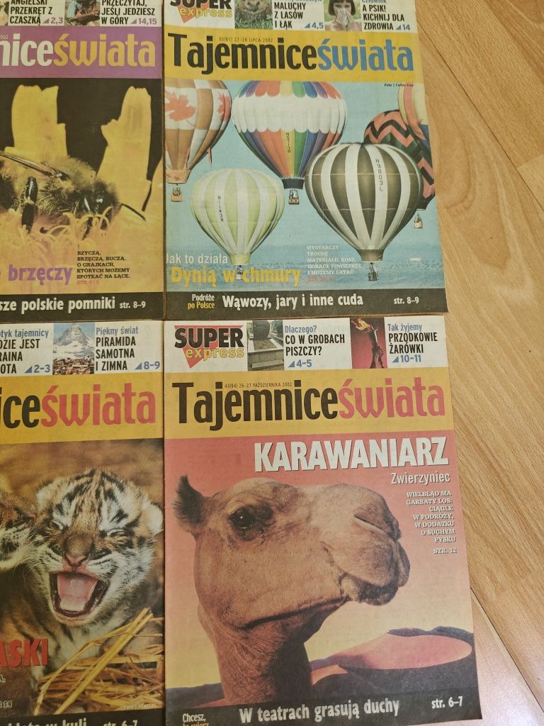 Tajemnice Świata – 6 numerów z 2002 r. – kolekcja Super Express