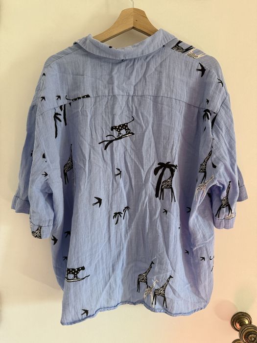 Camisa azul manga curta PARFOIS