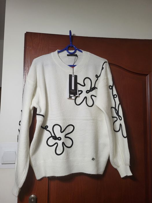 Nowy  sweter bluzka Monnari  biała elegancka święta 38/40