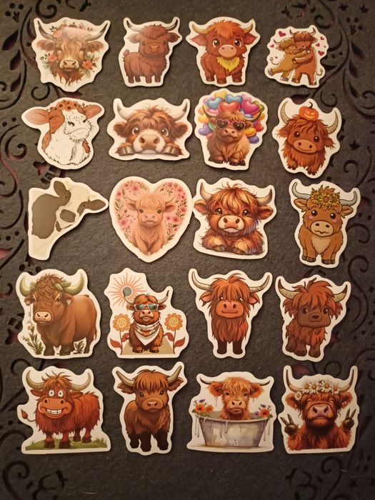Naklejki krowy - cena za całość