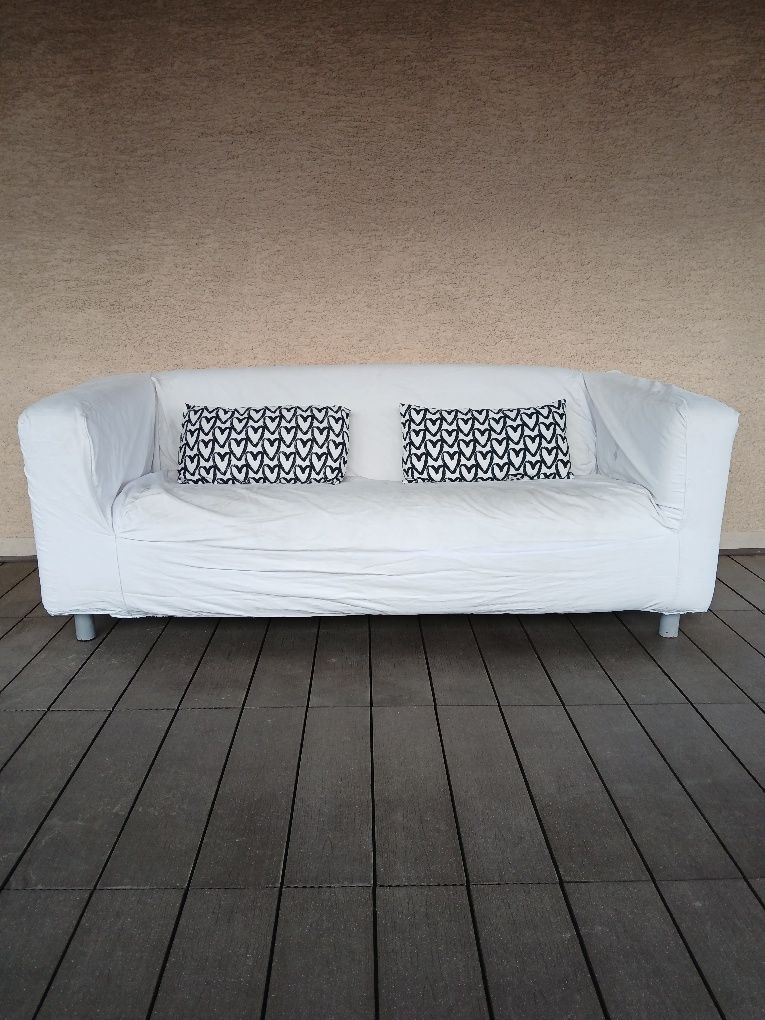 Sofa kanapa Klippan Ikea biała