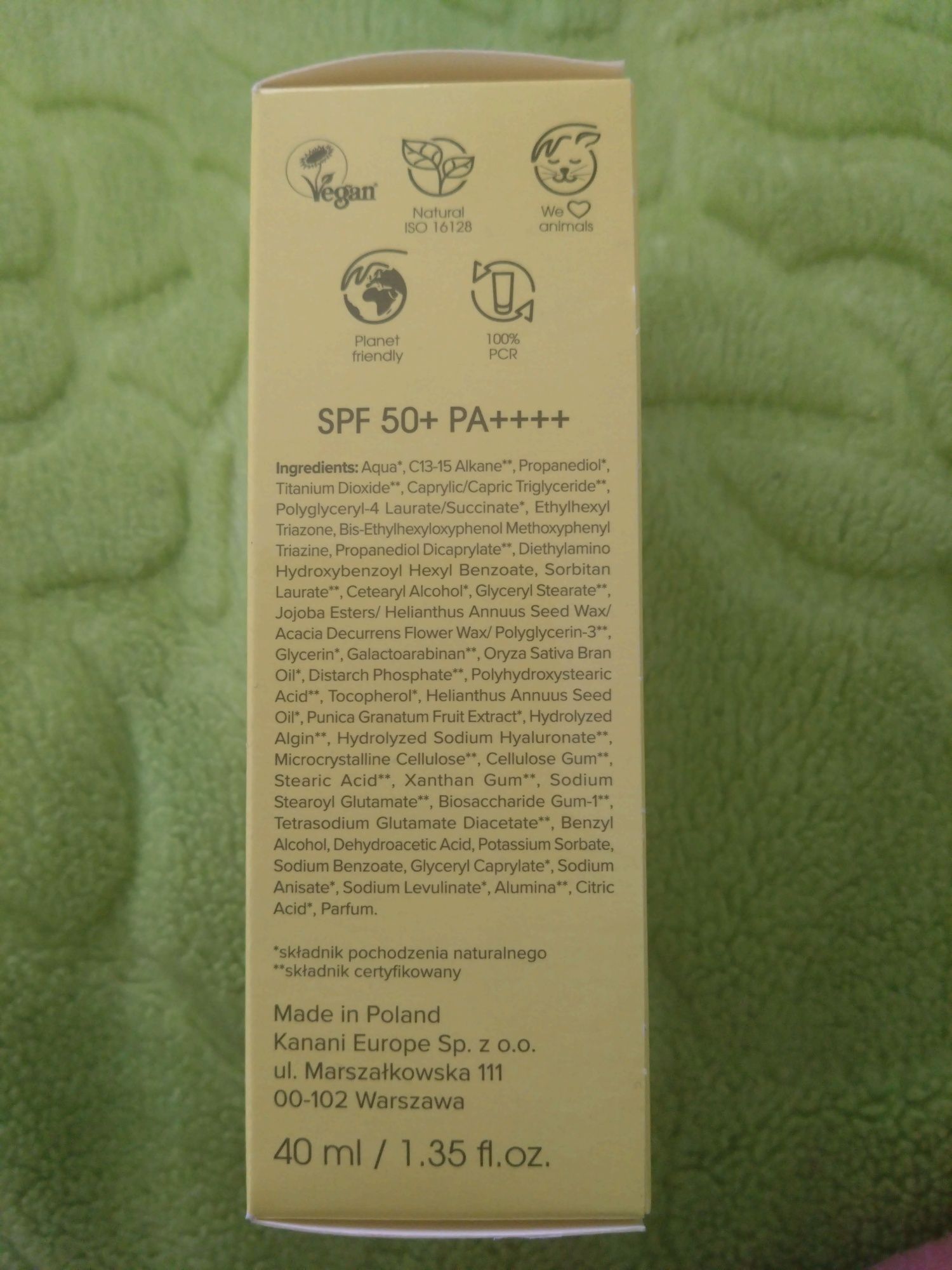 Miya Cosmetics mySPFcream Wegański krem nawilżający spf 50+