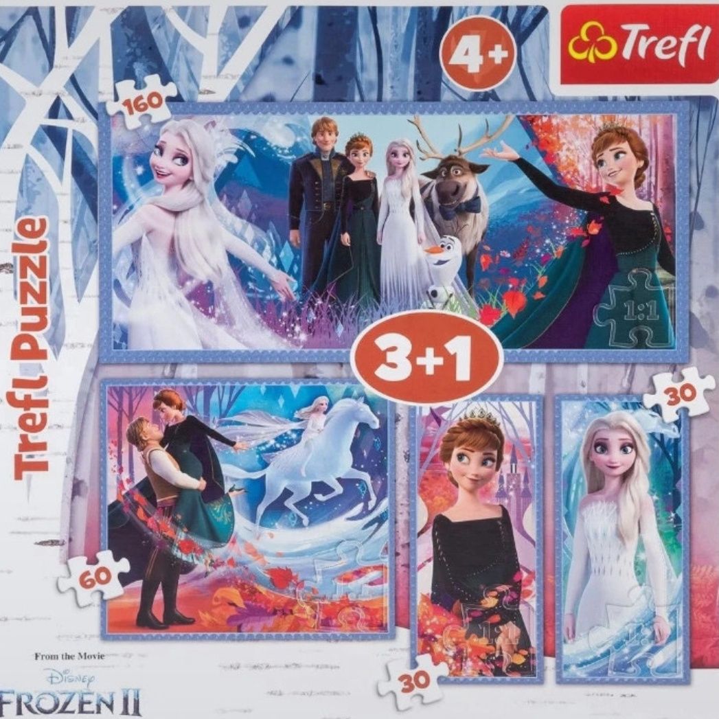 Puzzle dla dzieci Trefl 4w1 Frozen 2/Kraina lodu 2