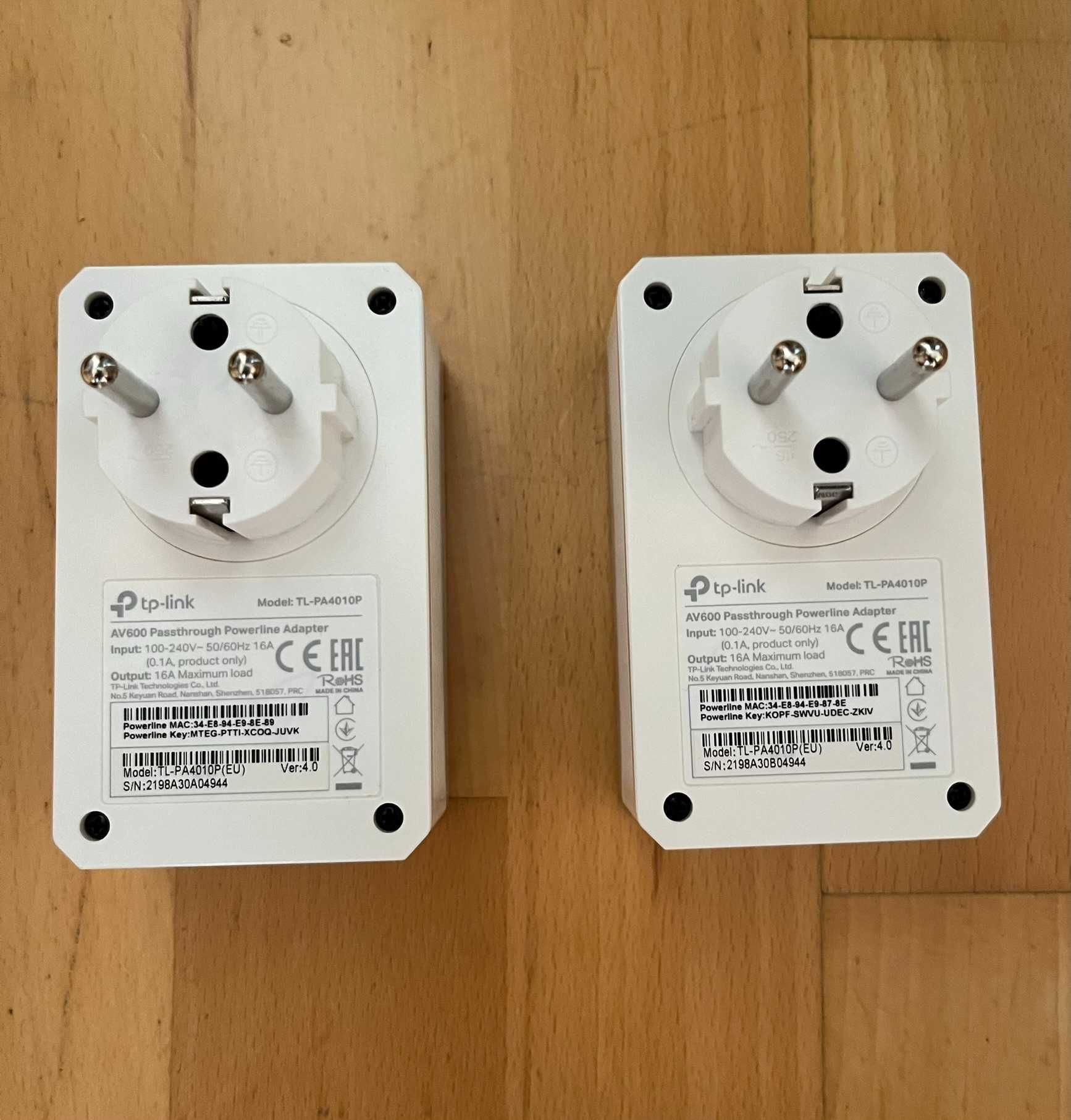 TL-PA4010P KIT Zestaw transmiterów sieciowych AV600 z gniazdkiem