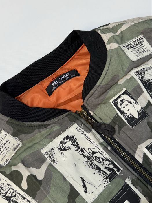 бомбер Raf Simons Nylon Patched Camouflage Bomber
