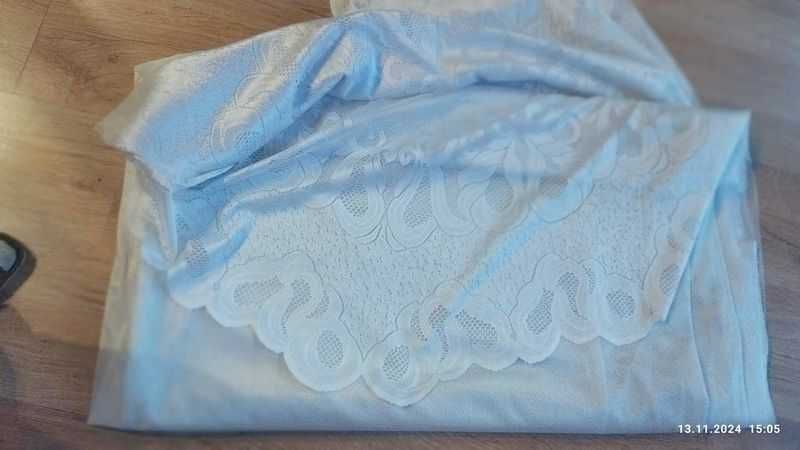 firanki białe szer 8.95cm wys 3m