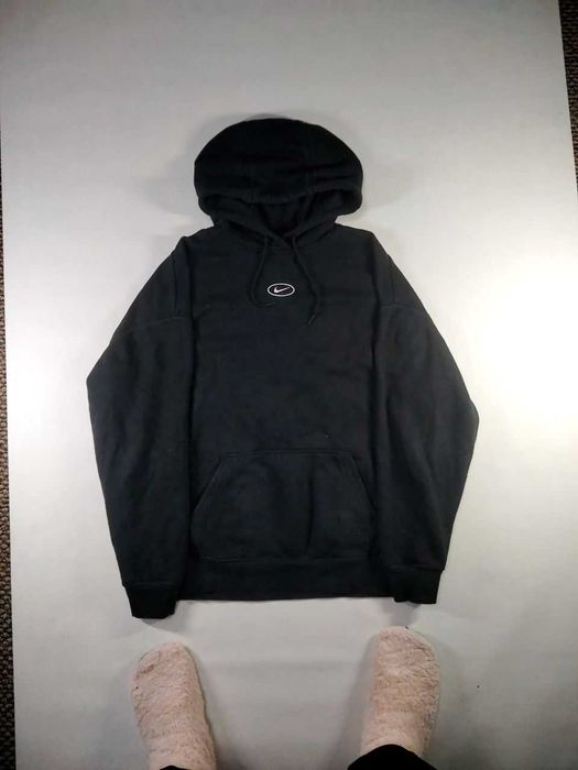 !ОРИГІНАЛ! Чорна худі/Nike big swoosh/найк М/великий логотип