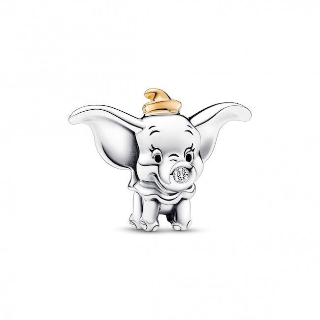 Conta Disney 100 Aniversário Dumbo Pandora em Prata de Lei 925 Nova