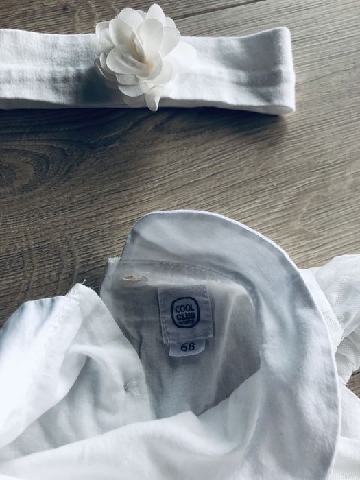 Chrzest - Sukienka, rajstopy, bolerko, ubranko, zestaw do chrztu 68