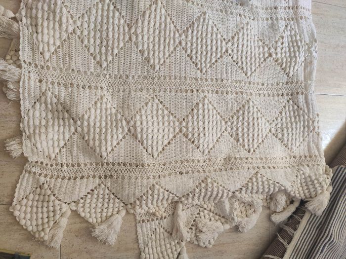 Colcha para Cama Casal em crochet feita à Mão