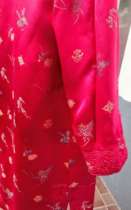 Kimono vintage, reversível em cetim