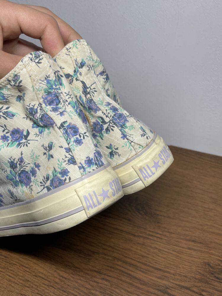 Converse all star chuck high w kwiatki