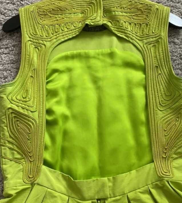 Vestido verde lima (néon)